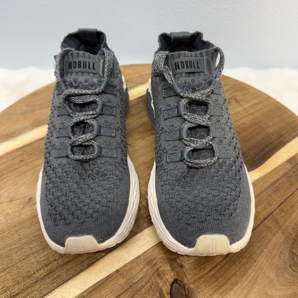 NOBULL Allday Knit Shoes Women's 8.5 Men 7 Gray Gum Lightweight Training Sneaker - Picture 3 of 12